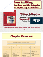 Chapter 21 Internal, Operation and Governmental Auditing
