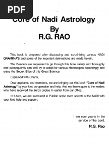 Core of Nadi Astrology PDF