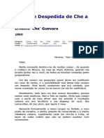 Carta de Despedida de Che A Fidel