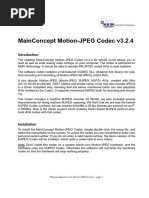 MainConcept Motion-JPEG Codec v3.2.4 Manual English