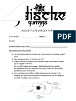 Acoustic Case Order Form