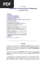 A formação do cânon do Novo Testamento