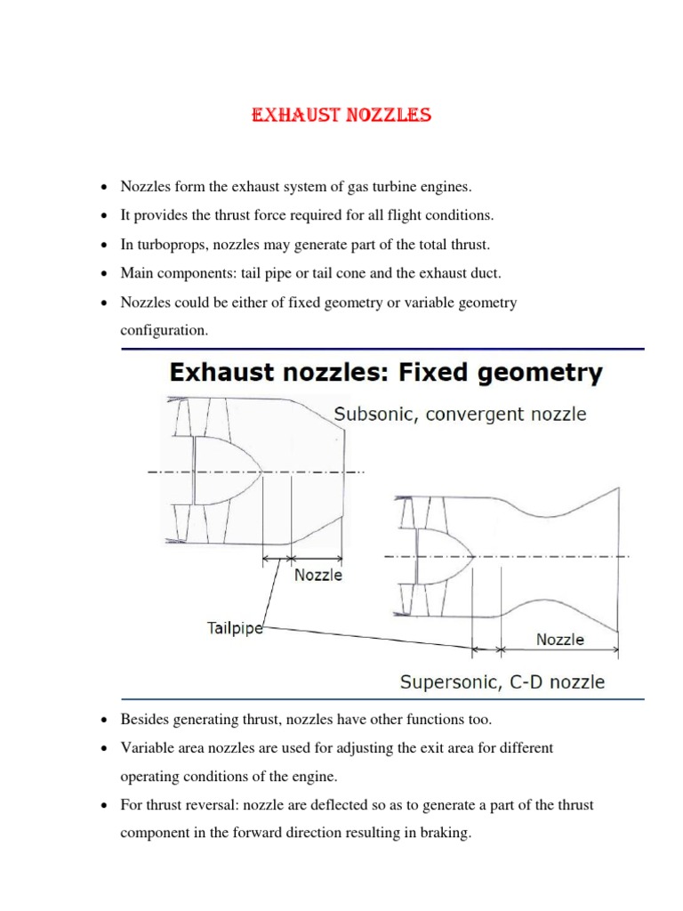 Ejector Type Nozzle & Thrust Reversal PDF Thrust Propulsion