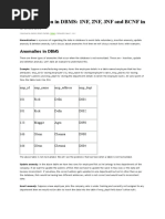 Normalization in DBMS