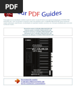 Manual Do Usuário YAMAHA PSR E343 YPT 340 P
