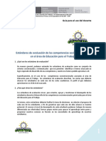 Guía Para El Uso de Los Estándares de Evaluación Educación Para El Trabajo