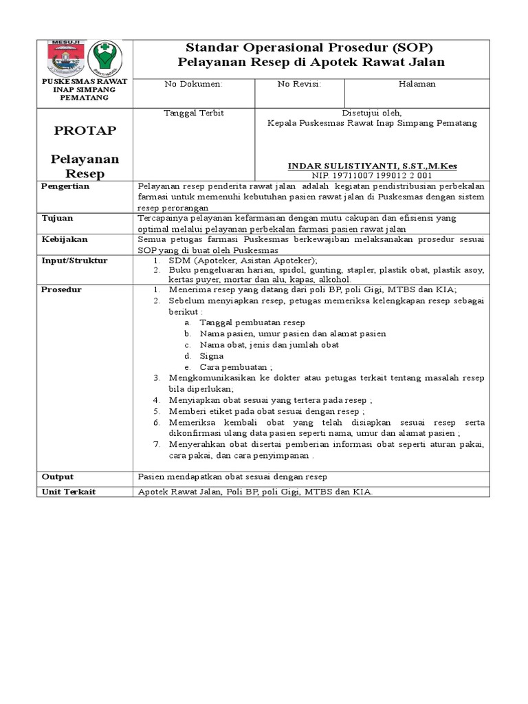 SOP Apotek