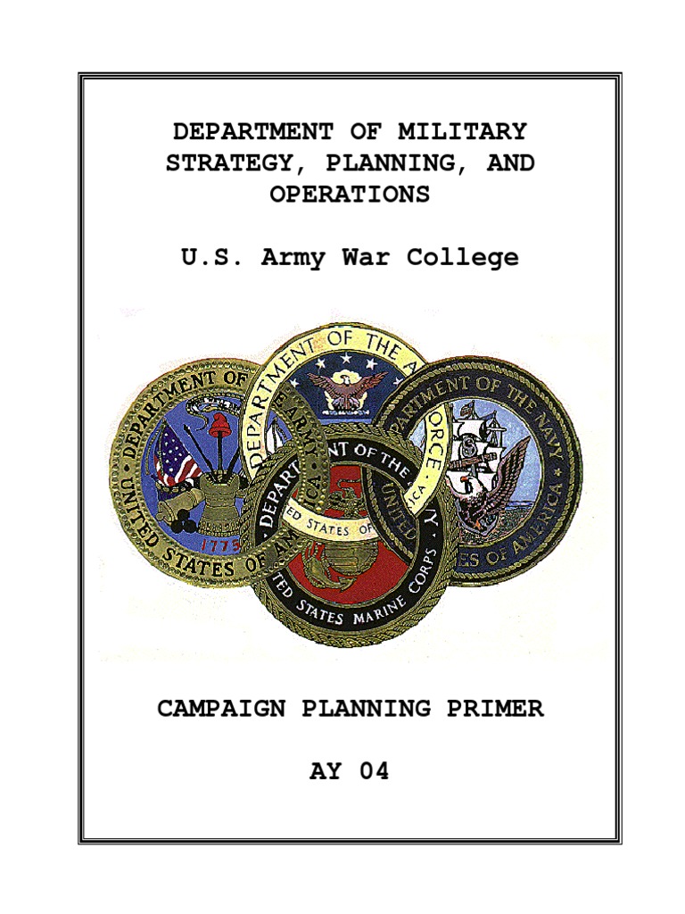 Campaign Planning Joint Chiefs Of Staff Military