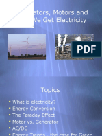 Generators, Motors and How We Get Electricity