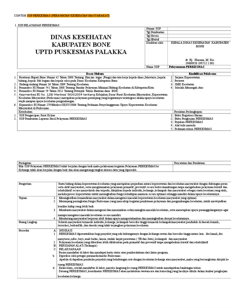 CONTOH SOP PERKESMAS.docx