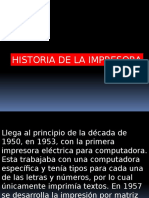 historia de la impresora