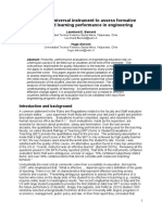 Validating A Universal Instrument To Assess Formative Teaching and Learning Performance in Engineering