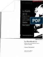 Bachelard. La Filosofía Del No