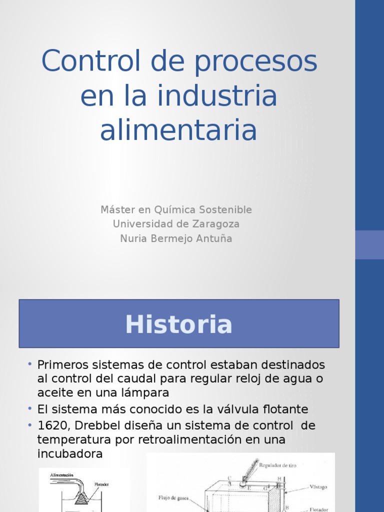Control de Procesos en la Industria Alimentaria | PDF | Industria de ...