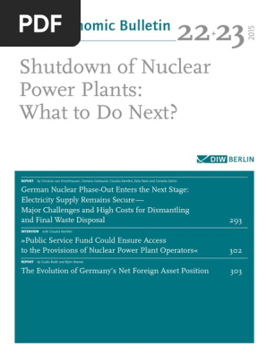 Nuclear Scenario In Germany Deep Geological Repository Nuclear Power
