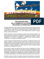 Declaracion Final Cumbre Pueblos- Enlazando Alternativas IV