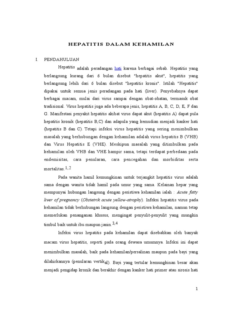 Hepatitis Dalam Kehamilan