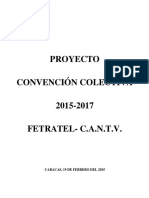 Proyecto Convencin Colectiva 2015-2017
