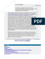 Energy Efficiency of Electrical Installations