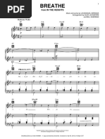 Download In the Heights - Breathe Sheet Music by Samantha C SN316785416 doc pdf