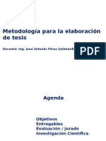 Metodología elaboración tesis