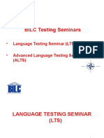 Bil C Testing Seminars Jan 10 Test