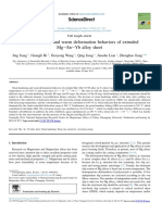 Strain-Hardening and Warm Deformation Behaviors of Extruded Mg-Sn-Yb Alloy Sheet PDF