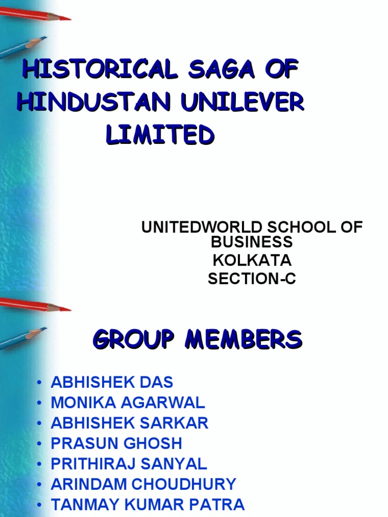 Hindustan Lever Ltd Unilever Business