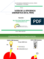 Situación de La Eficiencia Energética en El Perú