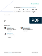 Cerebral Sinovenous Thrombosis in a Child With Chron's Disease, Otitis Media, And Meningitis