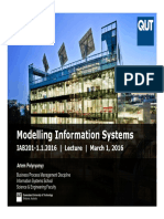 IAB201 - Modelling Information Systems - Lecture - 1.1.2016