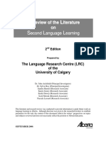 A Review of The Literature On Second Language Learning