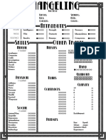 Changeling The Lost Character Sheet