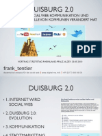 DUISBURG 2.0 WIE DAS SOCIAL WEB KOMMUNIKATION UND GESCHÄFTSMODELLE VON KOMMUNEN VERÄNDERT HAT