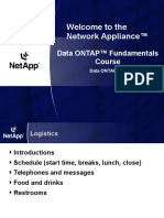 Welcome To The Network Appliance™: Data ONTAP™ Fundamentals Course