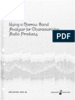 Hewlett-Packard - Using a Narrow Band Analyzer for Characterizing Audio Products (AN192) (10-1975)