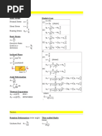 Civil engineering formula