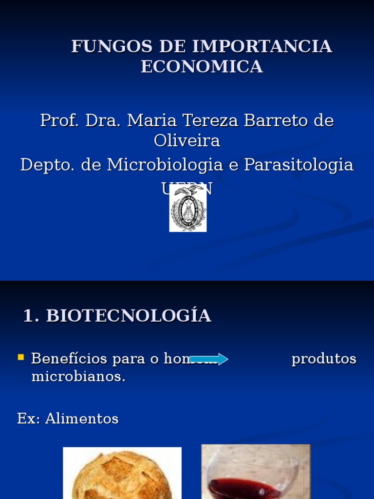 Importância Econômica dos Fungos | PDF | Fungo | Chumbo