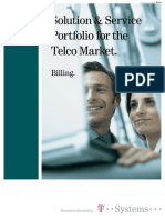 Solution & Service Portfolio For The Telco Market.: Billing