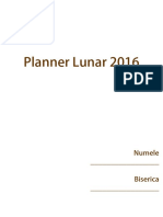 Planner Lunar 2016: Numele - Biserica