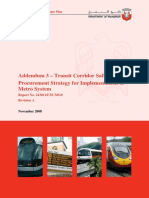 Addendum 3 - Transit Corridor Safeguarding Procurement Strategy For Implementation of Metro System