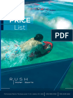 RUSH Water Sports Price List 2016