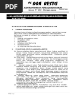 Download 6 Metode Pelaksanaan Pekerjaan Beton Bertulang by Budi Utomo SN316830215 doc pdf