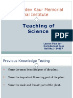 Teaching of Science - 34887