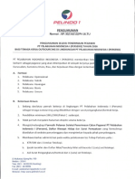 Pengumuman Seleksi Penerimaan Pegawai Bagi Tenaga Outsourcing PT Pelindo 1