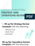 5 Steps in Conducting Strategy Ops Review