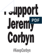 I support Jeremy Corbyn sign