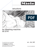 Miele W5741 User Manual