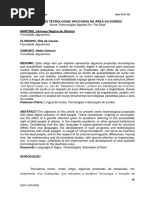 Algumas Tecnologias Aplicadas Na Área Da Surdez