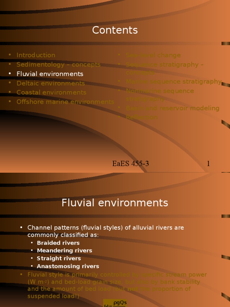 Fluvial Environments | PDF | River | Sedimentology